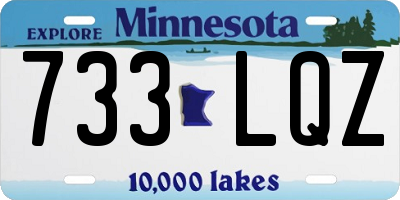 MN license plate 733LQZ
