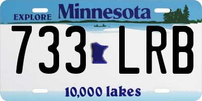 MN license plate 733LRB