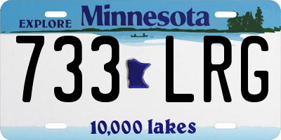 MN license plate 733LRG