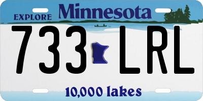 MN license plate 733LRL