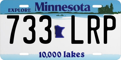 MN license plate 733LRP