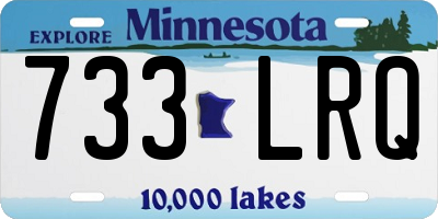 MN license plate 733LRQ
