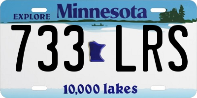 MN license plate 733LRS