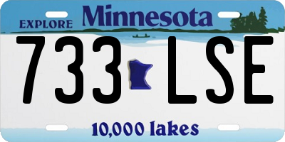 MN license plate 733LSE