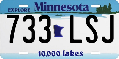MN license plate 733LSJ