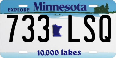 MN license plate 733LSQ
