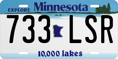 MN license plate 733LSR