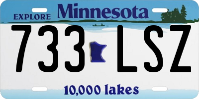 MN license plate 733LSZ