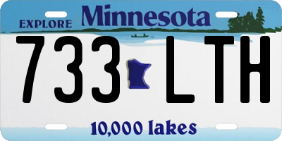 MN license plate 733LTH