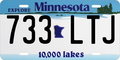 MN license plate 733LTJ