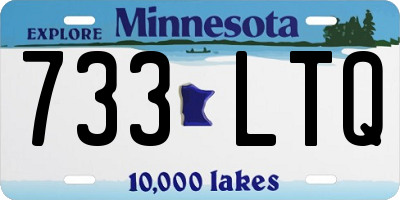 MN license plate 733LTQ