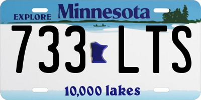 MN license plate 733LTS