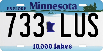 MN license plate 733LUS