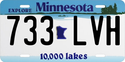 MN license plate 733LVH