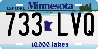 MN license plate 733LVQ