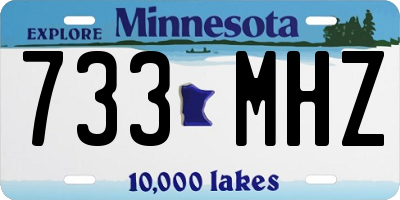 MN license plate 733MHZ