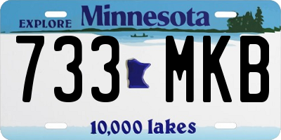 MN license plate 733MKB