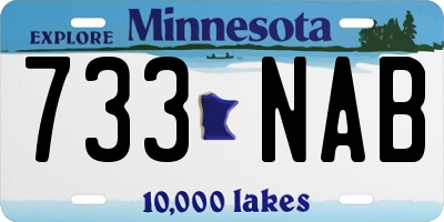 MN license plate 733NAB