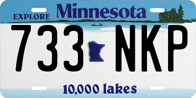 MN license plate 733NKP