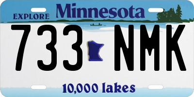 MN license plate 733NMK
