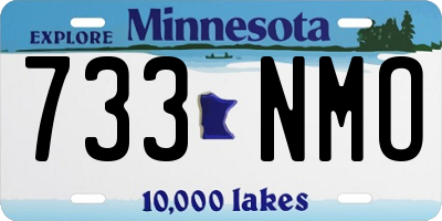 MN license plate 733NMO