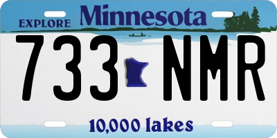 MN license plate 733NMR
