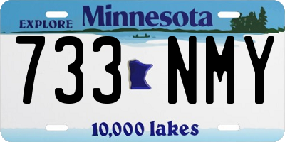 MN license plate 733NMY