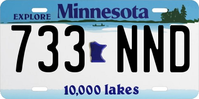 MN license plate 733NND