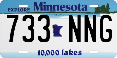 MN license plate 733NNG