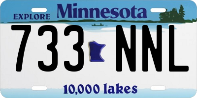 MN license plate 733NNL