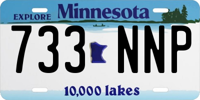 MN license plate 733NNP