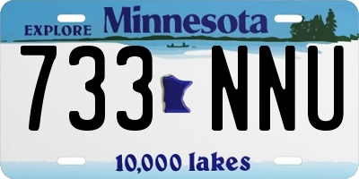 MN license plate 733NNU