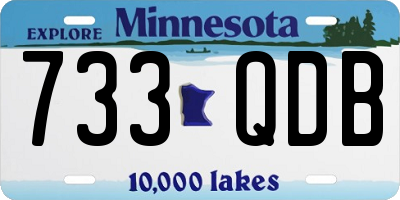 MN license plate 733QDB