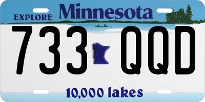 MN license plate 733QQD