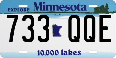 MN license plate 733QQE