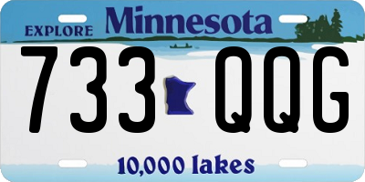 MN license plate 733QQG