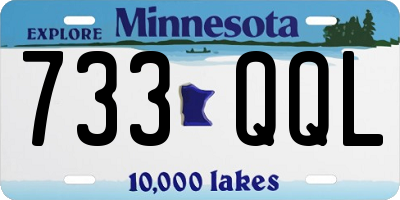 MN license plate 733QQL