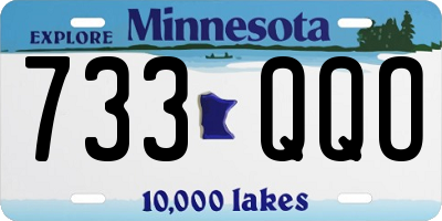 MN license plate 733QQO