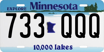 MN license plate 733QQQ