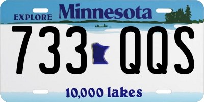 MN license plate 733QQS