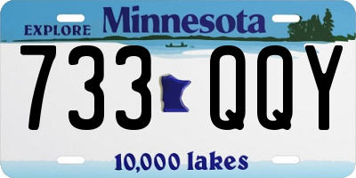 MN license plate 733QQY