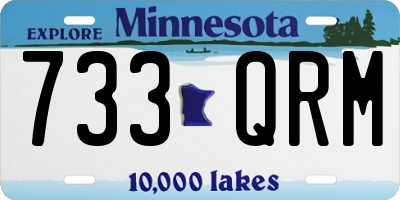 MN license plate 733QRM