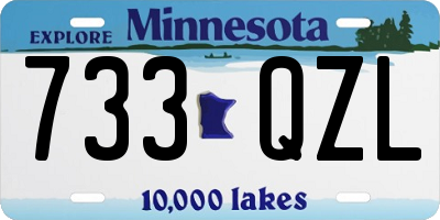 MN license plate 733QZL