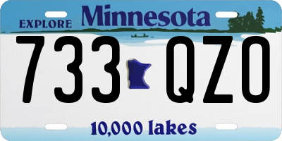 MN license plate 733QZO