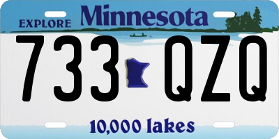 MN license plate 733QZQ