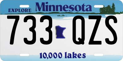 MN license plate 733QZS