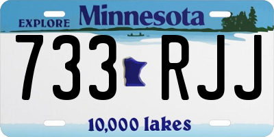 MN license plate 733RJJ