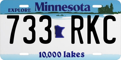 MN license plate 733RKC