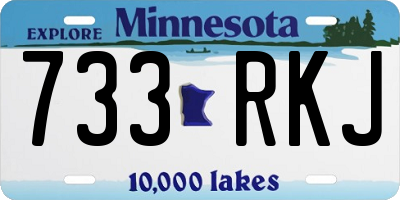 MN license plate 733RKJ