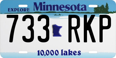 MN license plate 733RKP
